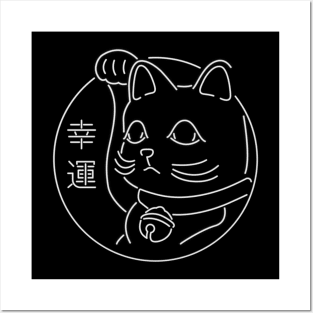Japanese cat Posters and Art